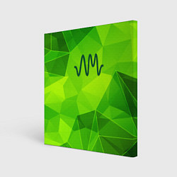 Картина квадратная Arctic Monkeys green poly