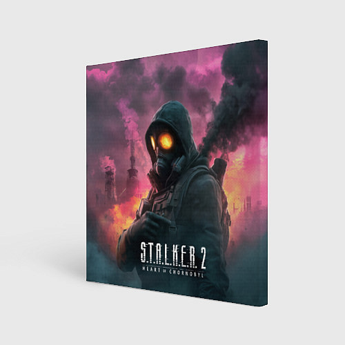 Картина квадратная Stalker 2 радиоактивный фон / 3D-принт – фото 1