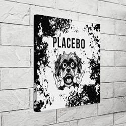 Холст квадратный Placebo - рок пес, цвет: 3D-принт — фото 2