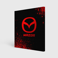 Картина квадратная Mazda - red gradient