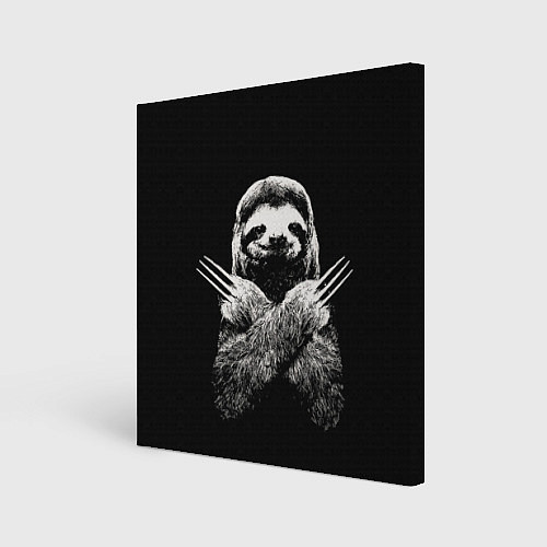Картина квадратная Ленивец росомаха / 3D-принт – фото 1