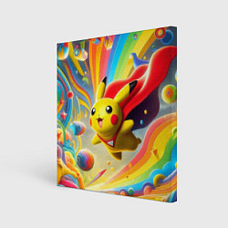 Картина квадратная Super Pikachu - ai art fantasy