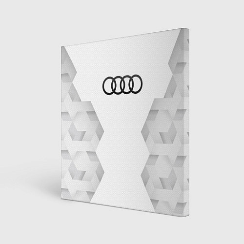 Картина квадратная Audi white poly / 3D-принт – фото 1