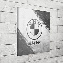 Холст квадратный BMW - white gradient, цвет: 3D-принт — фото 2