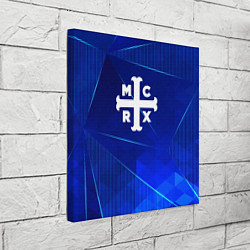 Холст квадратный My Chemical Romance blue poly, цвет: 3D-принт — фото 2