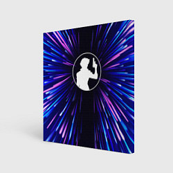 Картина квадратная Cowboy Bebop neon energy