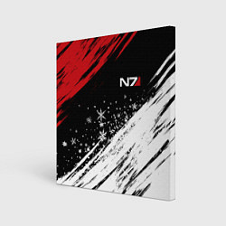 Холст квадратный Mass Effect - Merry Christmas, цвет: 3D-принт