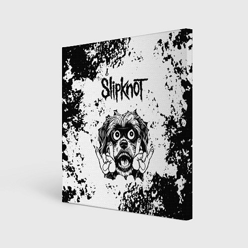 Картина квадратная Slipknot - рок пес / 3D-принт – фото 1