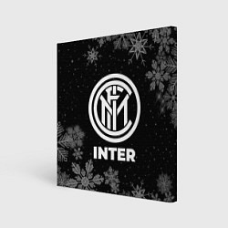 Холст квадратный Снежный Inter, цвет: 3D-принт