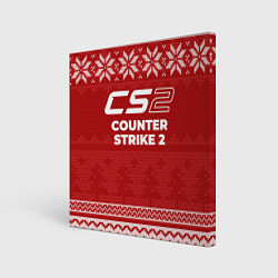 Картина квадратная Новогодний Counter Strike 2