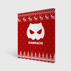 Картина квадратная Новогодний DanMachi с оленями