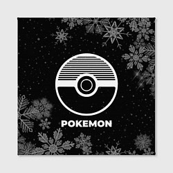 Холст квадратный Снежный Pokemon, цвет: 3D-принт — фото 2