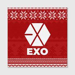 Холст квадратный Новогодний Exo, цвет: 3D-принт — фото 2