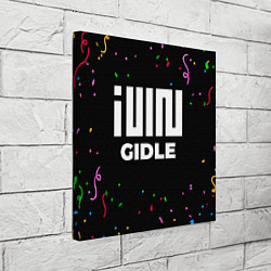 Холст квадратный Gidle конфети, цвет: 3D-принт — фото 2