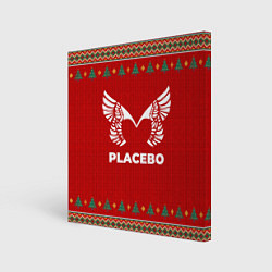 Холст квадратный Placebo new year, цвет: 3D-принт