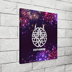 Холст квадратный Праздничный Disturbed, цвет: 3D-принт — фото 2