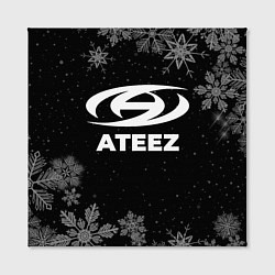 Холст квадратный Снежный Ateez, цвет: 3D-принт — фото 2