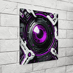 Холст квадратный Фиолетовая сфера киберпанк, цвет: 3D-принт — фото 2