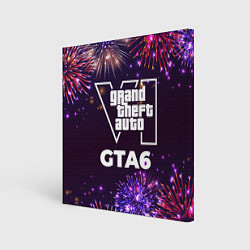 Картина квадратная Праздничный GTA6