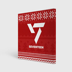 Картина квадратная Новогодний Seventeen