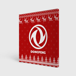 Картина квадратная Новогодний Dongfeng с оленями