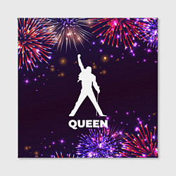 Холст квадратный Праздничный Queen, цвет: 3D-принт — фото 2