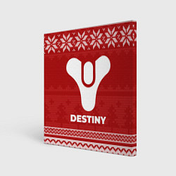 Холст квадратный Новогодний Destiny, цвет: 3D-принт