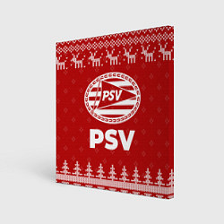 Картина квадратная Новогодний PSV с оленями