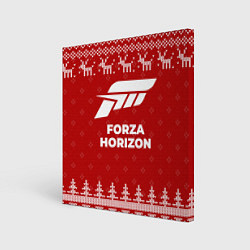 Картина квадратная Новогодний Forza Horizon с оленями