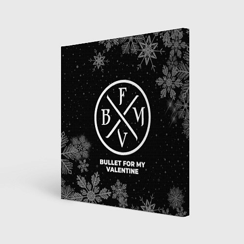 Картина квадратная Снежный Bullet For My Valentine / 3D-принт – фото 1