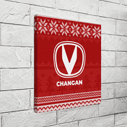 Холст квадратный Новогодний Changan, цвет: 3D-принт — фото 2