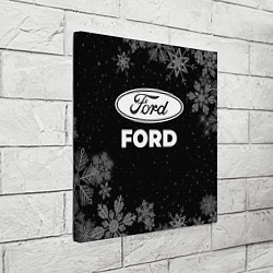 Холст квадратный Снежный Ford, цвет: 3D-принт — фото 2