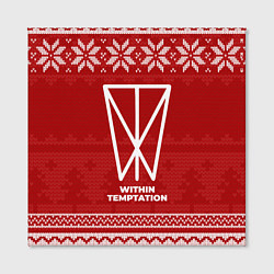 Холст квадратный Новогодний Within Temptation, цвет: 3D-принт — фото 2