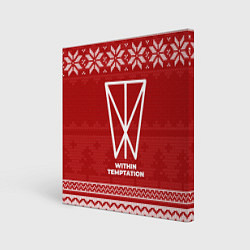 Картина квадратная Новогодний Within Temptation