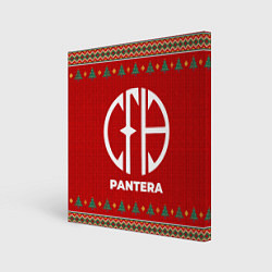 Холст квадратный Pantera new year, цвет: 3D-принт