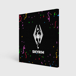 Картина квадратная Skyrim конфети