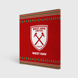 Картина квадратная West Ham new year