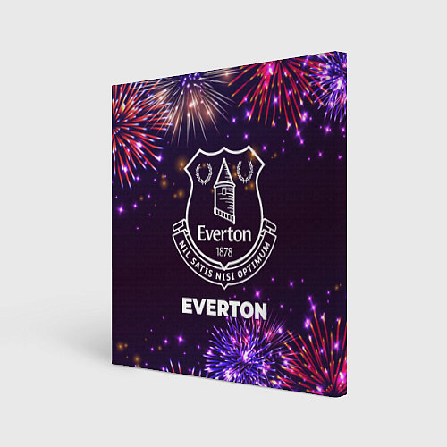 Картина квадратная Праздничный Everton / 3D-принт – фото 1