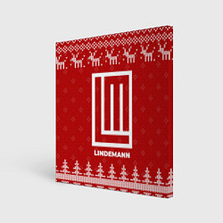Картина квадратная Новогодний Lindemann с оленями