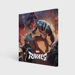 Картина квадратная Персонажи Marvel rivals