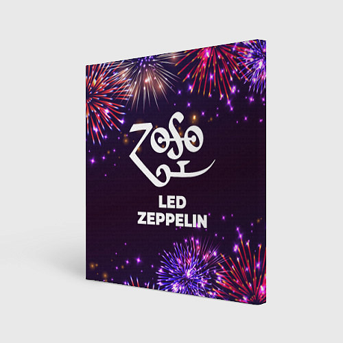 Картина квадратная Праздничный Led Zeppelin / 3D-принт – фото 1