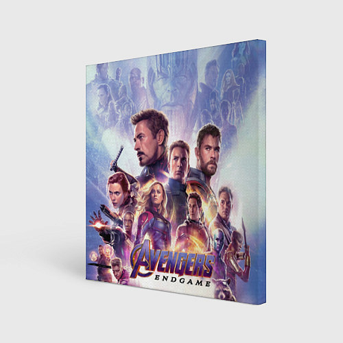 Картина квадратная Мстители пережившие щелчок Таноса / 3D-принт – фото 1