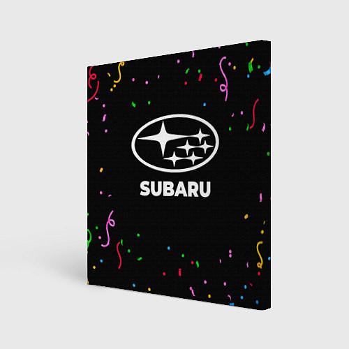 Картина квадратная Subaru конфети / 3D-принт – фото 1