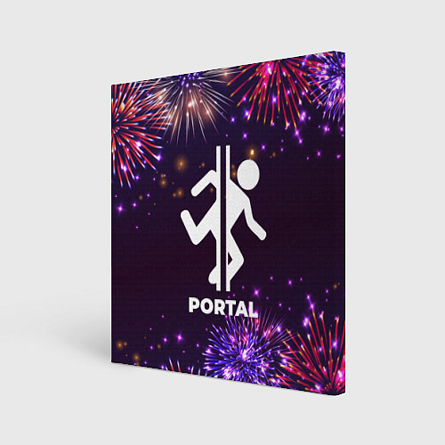 Картина квадратная Праздничный Portal / 3D-принт – фото 1