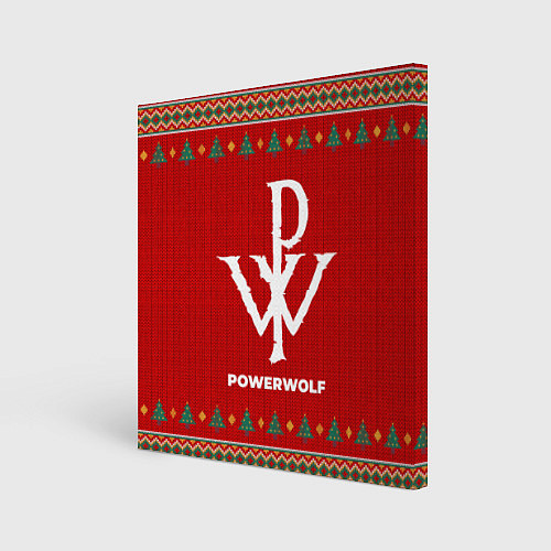 Картина квадратная Powerwolf new year / 3D-принт – фото 1