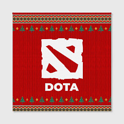 Холст квадратный Dota new year, цвет: 3D-принт — фото 2