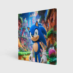 Картина квадратная Sonic красочный мир