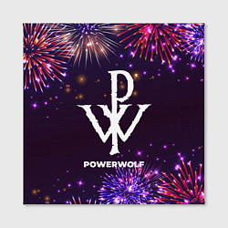 Холст квадратный Праздничный Powerwolf, цвет: 3D-принт — фото 2