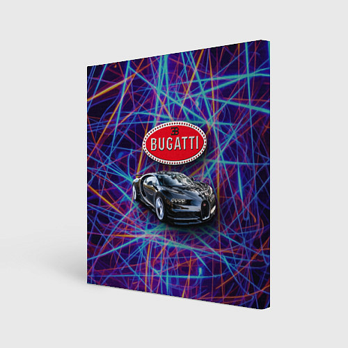 Картина квадратная Bugatti Italy - мечта автомобилиста / 3D-принт – фото 1