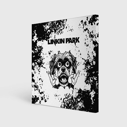 Картина квадратная Linkin Park - рок пес / 3D-принт – фото 1